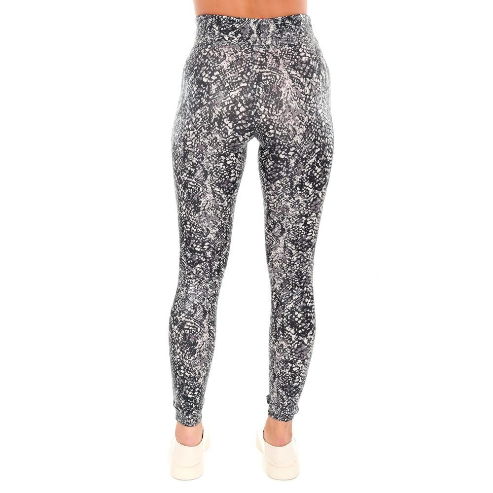 SPANX Faux Leather Snake Shine Leggings Grey Snake XS - Regular 27